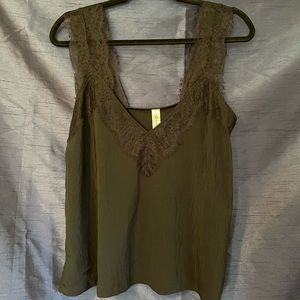 MAHINA Black Silky Fashion Cami (used 1x)